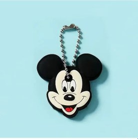 Resim Mınıso 46 Modelli Toptan Anime Anahtarlık Kapağı - Minnie Karikatür Taşınabilir Anahtarlık Tutucu Mavi Gri 