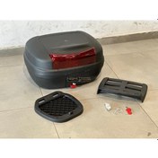 Resim Motosiklet Çantası 48 Litre Arka Çanta Anahtarlı Kilitli 