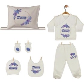 Resim Pia Baby İsme Özel Yastık Zıbın Set Gl 1915-08 
