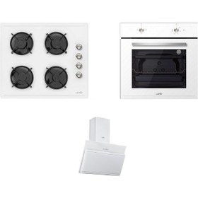 Resim Luno F6501W02 - L335W01 - F6501W02 Beyaz Ankastre Set 