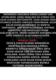 Resim Toyota Corolla Terra 1999-2002 Uyumlu Üniversal Laguna Lip Esnek Ön Lip 2 Parça Tampon Altı Dil Karlık Ön Ek 00 Şüscaroto Aksesuar 