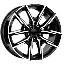 Resim R1 Wheels 19 inç 5*112 ET33 Parlak Siyah Jant Takımı (J-485) 