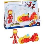 Resim Spider And His Amazing Friends Motosiklet ve Figür İron Man F9346 