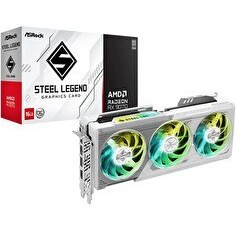 Resim Asrock Radeon RX 9070 Steel Legend OC 16 GB 256 Bit RDNA 4 FSR 4 AMD Ekran Kartı - RX9070 SL 16GO 
