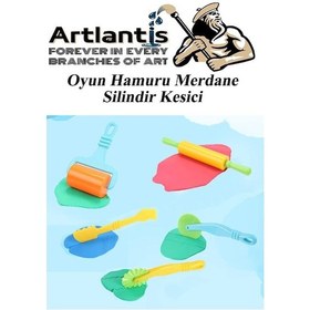Resim Oyun Hamuru Kalıbı Merdane Silindir Kesici Ve Enjektör Seti 9 Parça 1 Paket Okul Kreş Ana Sınıfı Etkinlik Okul Öncesi 