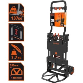 Resim BLACK+DECKER BH206 50/120 Kg Çok Fonksiyonlu Katlanır El Arabası 