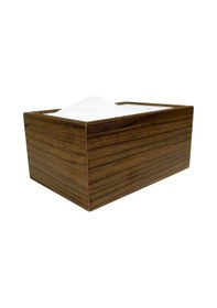 Resim Mimoza Ahşap Masaüstü Yatay Peçetelik Ceviz 6 Adet 
