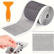 Resim 1 Rulo 5.0 metre Duş Lavabosu için Saç Tutucu, Kendinden Yapışkanlı Zemin Drenaj Stickerı, Banyo Tek Kullanımlık File Lavabo Filtresi 