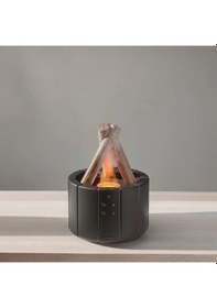 Resim Hava Nemlendirici Aroma Difüzörü 280ml Led Işıklı Kumandalı Alev Simülasyonlu 001 