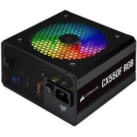 Resim Corsair CX Series CX550F RGB CP-9020225-EU 550W Power Supply 24 Ay Garanti / Hızlı Gönderi