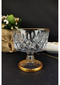 Resim Digithome Cam Servis Ve Sunum Kasesi Gold Yaldızlı 15 Cm St.kfs.004 