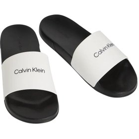 Resim Calvin Klein ESS SLIDE MONOBRAND Beyaz Erkek Terlik 