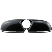 Resim Xiaaokeji Yan Kapı Aynaları Kapağı Audi A4 A5 B8 Karbon İçin Dikiz Aynası Kapağı 