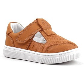 Resim Rakerplus Bheem Hakiki Deri Turuncu Cırtlı Bebek Sneaker Sandalet Turuncu 