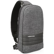 Resim Kingsons Ks3188w Kilitli Ve Usb Şarj Portlu Crossbody Çanta Gri 