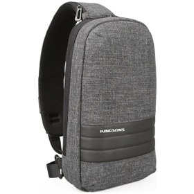 Resim Kingsons Ks3188w Kilitli Ve Usb Şarj Portlu Crossbody Çanta Gri 