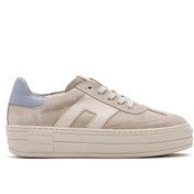 Resim Derimod Kadın Bej Bağcıklı Süet Deri Sneaker 25SFD371710 