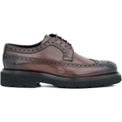 Resim Tuna Hakiki Deri Eva Taban Oxford Model Erkek Ayakkabı - E4466 