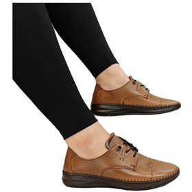 Resim Voyager 9523 Taba Hakiki Deri Bayan Ayakkabı Taba 