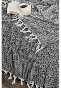 Resim Rebeka Deniz Model Antrasit - Çift Kişilik Pike 200x230 Antrasit 