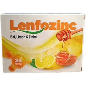 Resim Lenfozinc Bal Limon Çinko İçeren 24 Pastil 