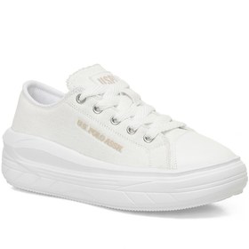 Resim U.S. Polo Assn. CLEME TEX JR 5FX Beyaz Kız Çocuk Sneaker 