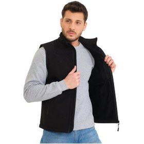 Resim Şensel, Softshell Yelek, Siyah 118E2250 Su Itici,Rüzgar Geçirmez 001 