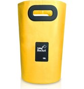 Resim Outdoor Taşınabilir Katlanır Lavabo PVC Katlanabilir Kova Sarı 