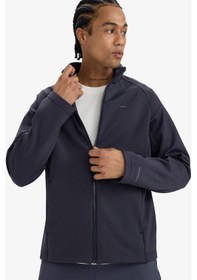 Resim Defacto Defactofit Su İtici Slim Fit Dar Kesim Fermuarlı Softshell Yağmurluk E9495ax25auar214 Antrasit 