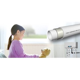 Resim FIRAT Pprc Boru Ekleme Parçaları 20 Mm Pp Pn25 Kompozit Boru (4 Metre) 