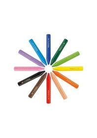 Resim Bic Silinebilir Üçgen 12 li Kutu Pastel Boya 