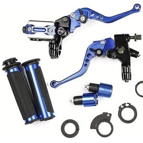 Resim Xuweiwei Universal Hydraulic Clutch Kit Blue Motorcycle Scooter Atv Spor Dirt Bisiklet Fren Ana Silindir 