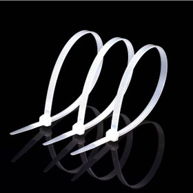 Resim Kablo Bağı 100 Adet Cırt Kelepçe-nylon66 4.8 X 200mm- Beyaz 