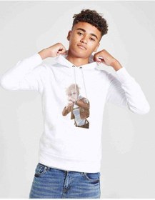 Resim Tshirthane Anime Attack On Titan Baskılı Unisex Çocuk Kapüşonlu Beyaz Sweat (528887638) 