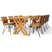 Resim Neiwel Tues Doğal Ahşap Toplantı Masası x 100 x 220 Açık Ceviz 