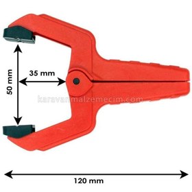 Resim Genel Markalar Yaylı İşkence Mengene 50mm Mandal Tip ( 2'li Set ) 