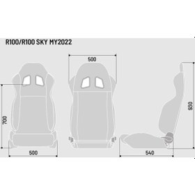 Resim Sparco R100 My22 Sport Otomobil Koltuğu 009014nrgr 