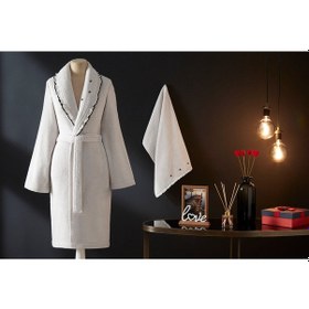 Resim Özdilek Lumin Heart Bornoz Seti L Beden Çok Renkli 