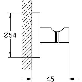 Resim Grohe Essentials Bornoz Askısı Banyo Aksesuarı - 40364001 Çok Renkli 