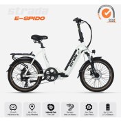 Resim Strada Cycles E-Spido 20 Inç Katlanabilir 250 W Gizli Batarya Katlanır Elektrikli Bisiklet 