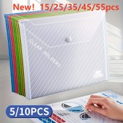Resim 5/10 adet A4 Şeffaf Plastik Dosya Klasörü - Dayanıklı PP Malzeme, Okul ve Ofis Düzenlemesi için İdeal, 5/10 adet, 15/25 adet, 35/45 adet, 55 adet, Ofis Düzenlemesi | Şık Dosya Tutucu | Dayanıklı Plastik 
