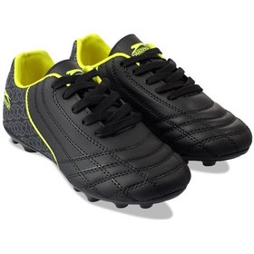 Resim Slazenger HINO KR Erkek Halı Saha Siyah / Sarı Futbol Ayakkabısı 