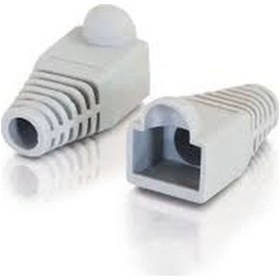 Resim Beek Rj45 Kablo Koruma Kılıfı Plastik Gri Cat5/Cat6 100Lü Pkt 