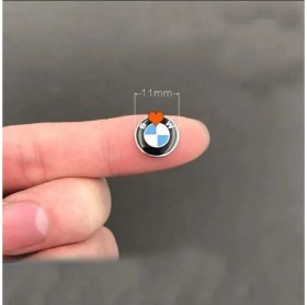 Resim Stilix Garage Bmw Uyumlu Anahtar Amblemi Logo 11 mm 1.1 cm Damla Etiket 2 ADET 