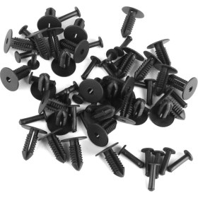 Resim Sharplace 30 Adet Naylon Push-Tipi Trim Benz Bmw 1249900492 Için Klipler Siyah B29 (Yurt Dışından) 