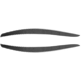 Resim Sones 2 Adet/takım Karbon Fiber Araba Farı Kaş Dekoratif Etiket Bmw E92/e93 2006-2012, Damla Tutkal Versiyonu 
