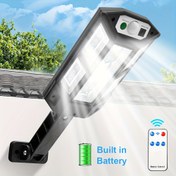 Resim ANKRIYUL 3 Modlu LED Güneş Duvar Lambası Hareket Sensörü ile - IP44 Dış Mekan Bahçe Yolu Çit Lambası, Uzaktan Kumanda, Katlanabilir Tasarım, 1200mAh Lityum Pil, Dış Aydınlatma|Modern Dış Aydınlatma|Hava Koşullarına Dayanıklı Lamba 