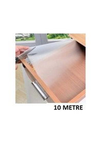 Resim 45 Cm X 10 Metre Kaymaz Dolap Içi Çekmece Raf Örtüsü Kaydırmaz Raf Örtüsü Çok Renkli 