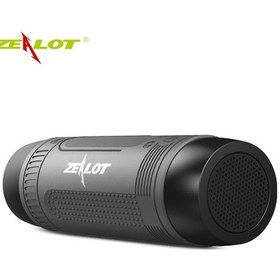 Resim Geeroyoo Zealot S1 Dış Mekan Sulu Bluetooth Hoparlörü - Bisiklet Uyumlu, Fm Radyo, Tf Kart, Aux, El Feneri 3 Mod , 8 Saat Çalma Süresi, Gri 