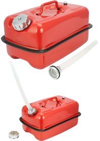 Resim BİTERSE Taşınabilir Yakıt Tankı Metal Benzin Bidonu Yatay 10 Litre 